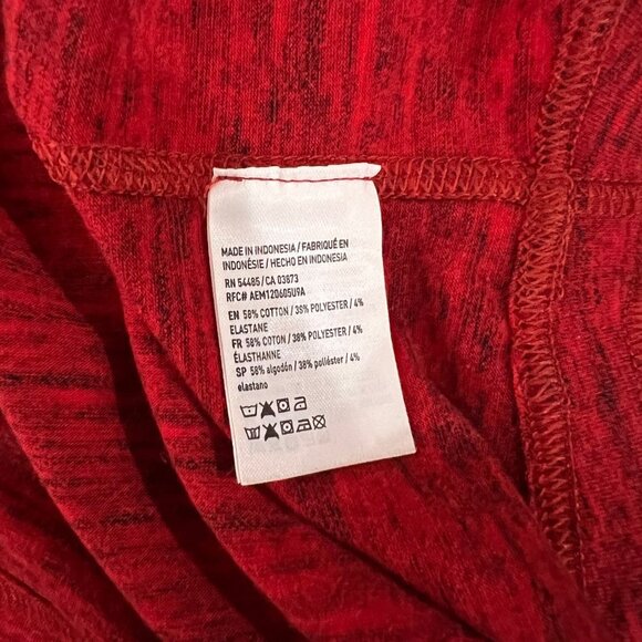 American Eagle Mens Red Heathered Graphic T-Shirt Short Sleeve Size Small NWT - Picture 7 of 7